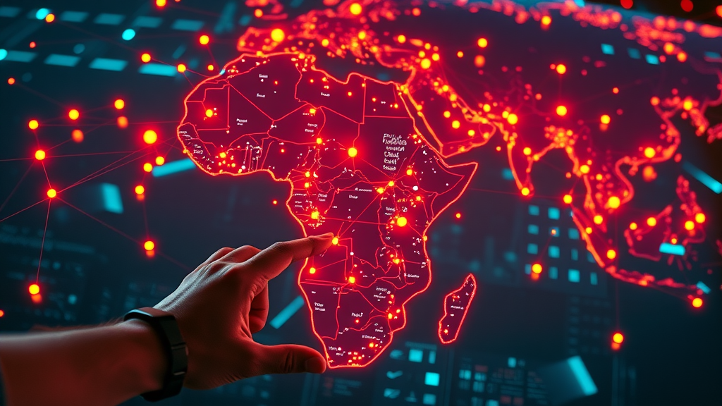 Map of African digital media networks illustrating digital sovereignty africa q&a