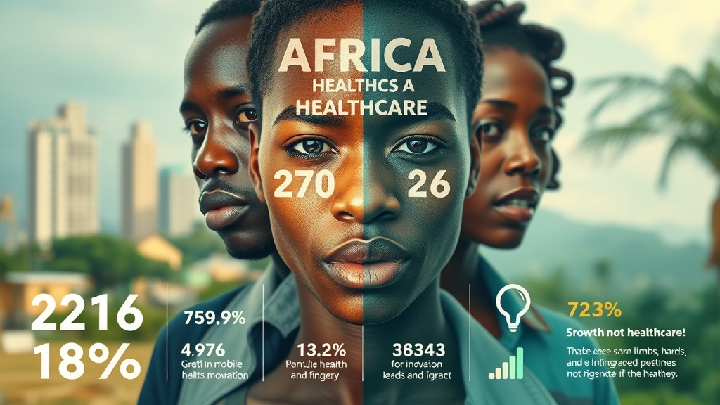 future of healthcare africa infographic showing mobile health growth and innovation